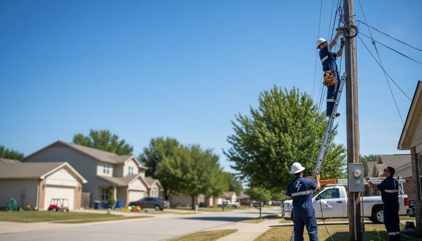 Residential electrician providing installation services in Neshkoro, WI